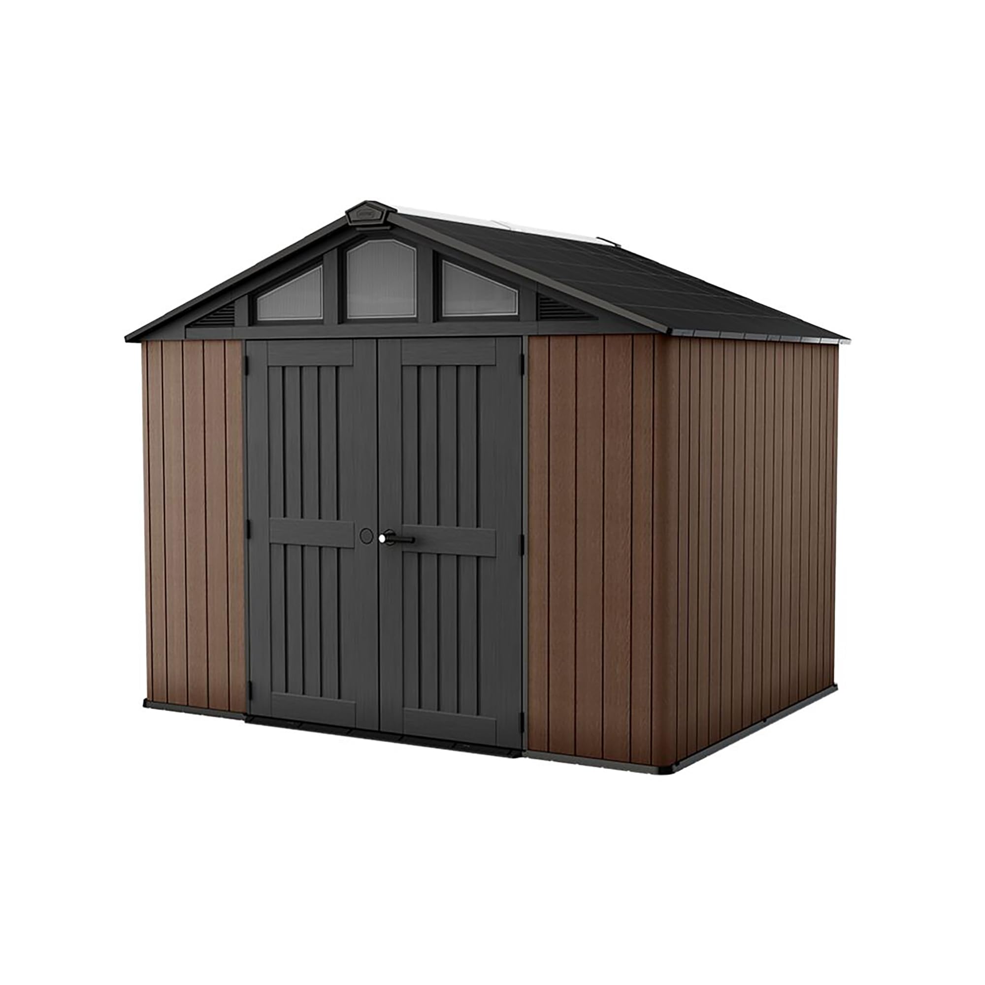 サトウ 10x8ft Heavy Duty Outdoor Garden Storage Shed with Wide Doors