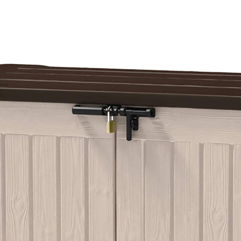 Store It Out Max 1200L Storage Shed - Beige / Brown