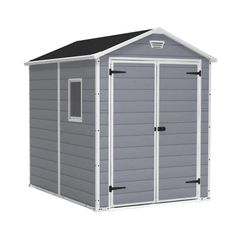 Manor 6 Ft. W X 8 Ft. D Apex Outdoor Garden Shed