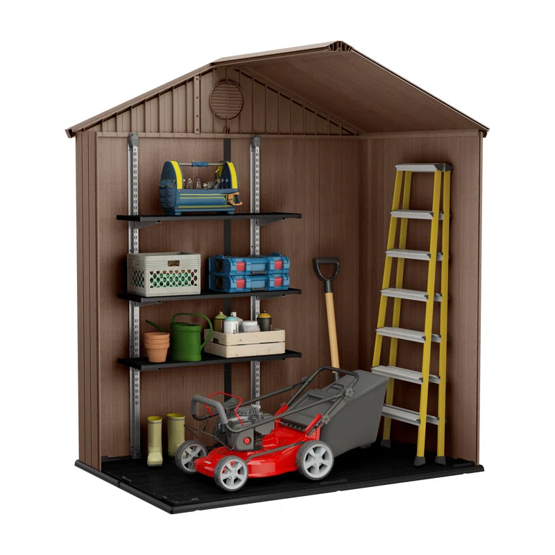 Darwin 6 Ft. W X 4 Ft. D Double Door Apex Outdoor Garden Shed