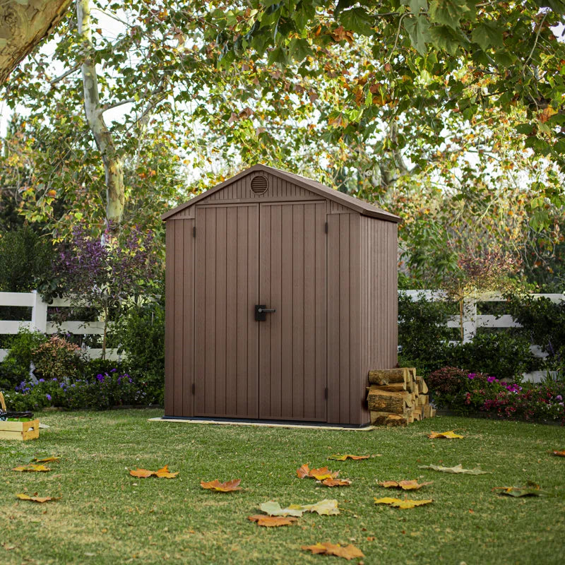 Darwin 6 Ft. W X 4 Ft. D Double Door Apex Outdoor Garden Shed